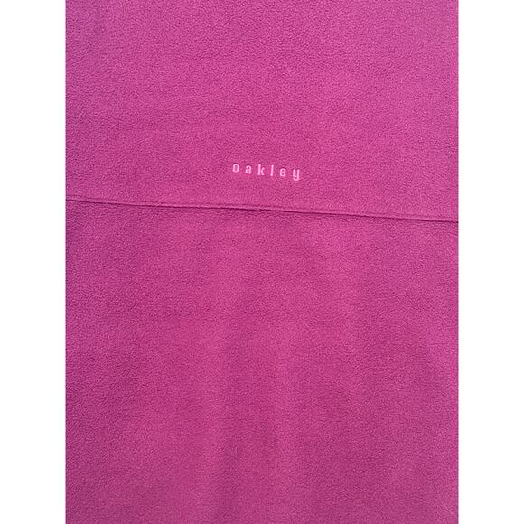 OAKLEY POLARTEC FLEECE PURPLE FULL ZIP HOODIE W/ PINK LOGO WOMENS L/XL - Picture 2 of 12